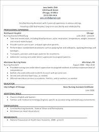 Objective For Nursing Assistant Resume Nursing Aide Resume Resume