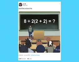 a simple math problem has divided the