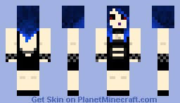 The layers help to lighten up the hair, which is great for women who have really thick hair that can be hot and sticky. Sexy Goth Girl With Blue Hair Minecraft Skin