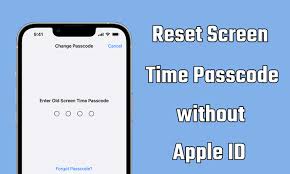 reset screen time pcode without apple id