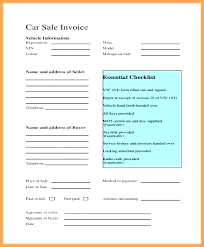 Selling Car Receipt Template