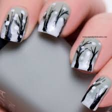 winter nail art it s snowing in the