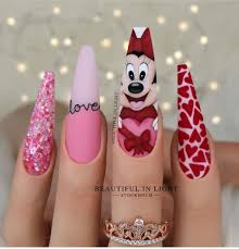 30 minnie mouse nail designs shimmery