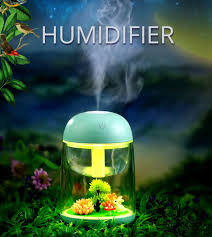 Micro Landscape Air Humidifier For Baby Home Or Office Essential Oil Aroma Diffuser With Changing Led Light