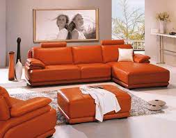 See more ideas about orange sofa, living room decor, home decor. Orange Leather Sofas Bright Look With Warm And Comfortable Atmosphere Living Room Orange Couches Living Room Modern Grey Living Room