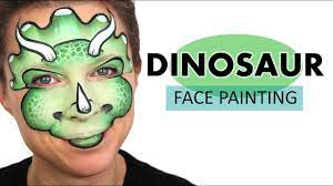 dinosaur face painting tutorial you
