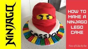 Ninjago Lego Fondant Cake How to make by Piece of Cake by Ilse - YouTube