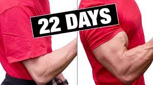 get bigger arms in 22 days