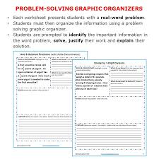 problem solving graphic organizers