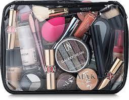 makeup clear makeup bag visible bag