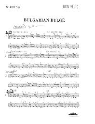 Bulgarian Bulge Pdf Download By Don Ellis Don Ellis Big Band Edition