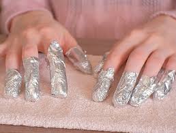 how to take off gel acrylic nails