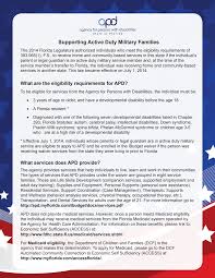 Supporting Active Duty Military Families