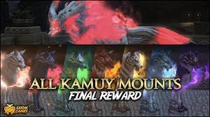 Final Fantasy XIV - All Kamuy Mounts - YouTube