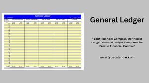 free printable general ledger templates