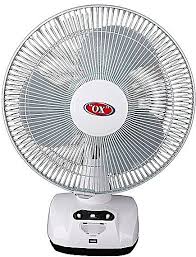 ox 12 inch rechargeable table fan