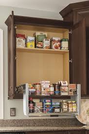 wall cabinet with pull down shelf