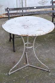 Antique French Metal Garden Table