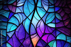 Multicolored Stained Glass Window With