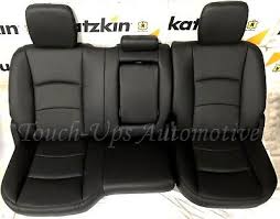 Black Leather Seat Covers 3pc Jump