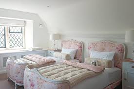 Pink Shabby Chic Girls Bedroom With