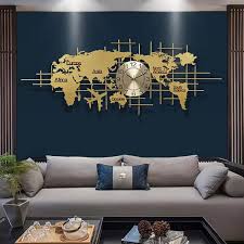 map wall clock home decor homary