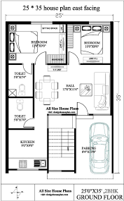 25 35 House Plan East Facing 25x35