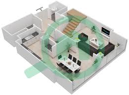 floor plans for type c 2 bedroom
