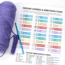 Crochet Symbols And Directions Chart Dabbles Babbles
