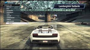 nfs most wanted racing game top cars