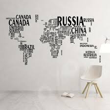 Map Wall Decal Sticker Wall Decals
