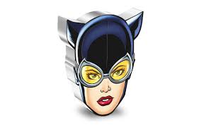 silver faces of gotham catwoman shaped