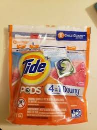 Tide pods plus downy laundry detergent pacs offer the tide clean you love, now with downy fabric protect stretch. Tide Pods Laundry Detergent 4 In 1 With Downy April Fresh 12 Count Pods Ebay