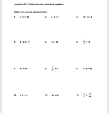 Multi Step Equations Solve