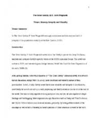 the great gatsby themes essay 