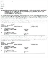 Teacher Appointment Letter Template 9 Free Word Pdf