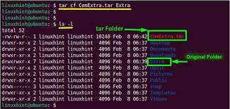 how to tar a folder in linux