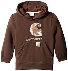 Carhartt Little Boys Big Camo C Sweatshirt Mustang Brown