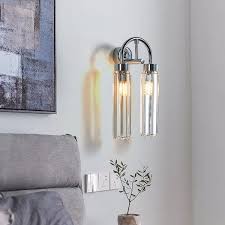 Light Crystal Wall Mount Armed Sconce