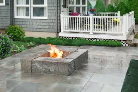 We installed irregular blue flagstone slabs over… flagstone patio with fire pit. 18 Diy Patio And Pathway Ideas This Old House