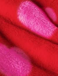 Faux Fur Coat Rockabilly Red Pink