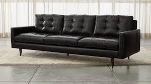 mid century sofa tufted leather sofa
