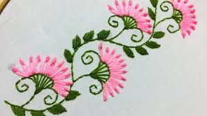 Hand Embroidery Borderline Embroidery Design By Nakshi Design Art