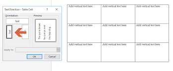 ms word how to create vertical text