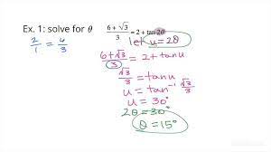 Solving A Trigonometric Equation