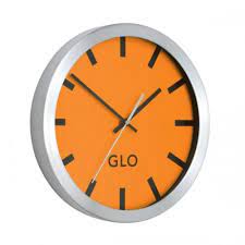 Glo Aluminium Wall Clock 310mm Diameter
