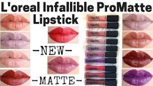 New Loreal Infallible Pro Matte Liquid Lipstick - YouTube