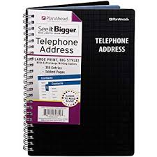 Amazon Com Planahead See It Bigger Telephone Address Book Large