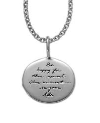 Joan of arc quote necklace. Be Happy Quote Necklace Bb Becker