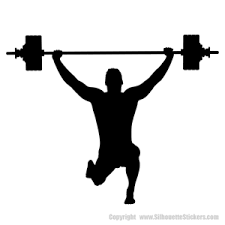 weight room silhouettes wall decor